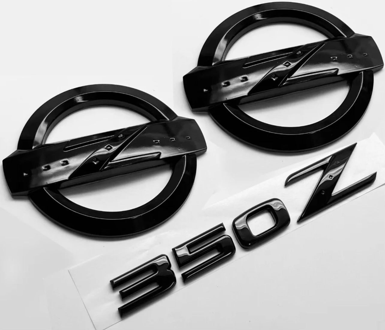 Gloss Black 350Z Emblems