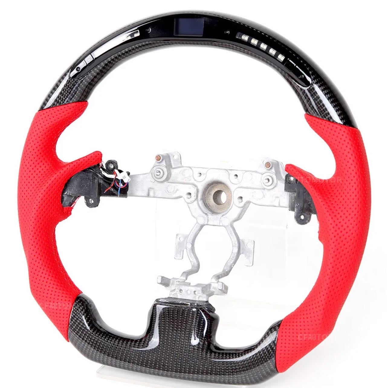 LED Steering Wheel Carbon Fiber Infiniti 07-13 G37 G35