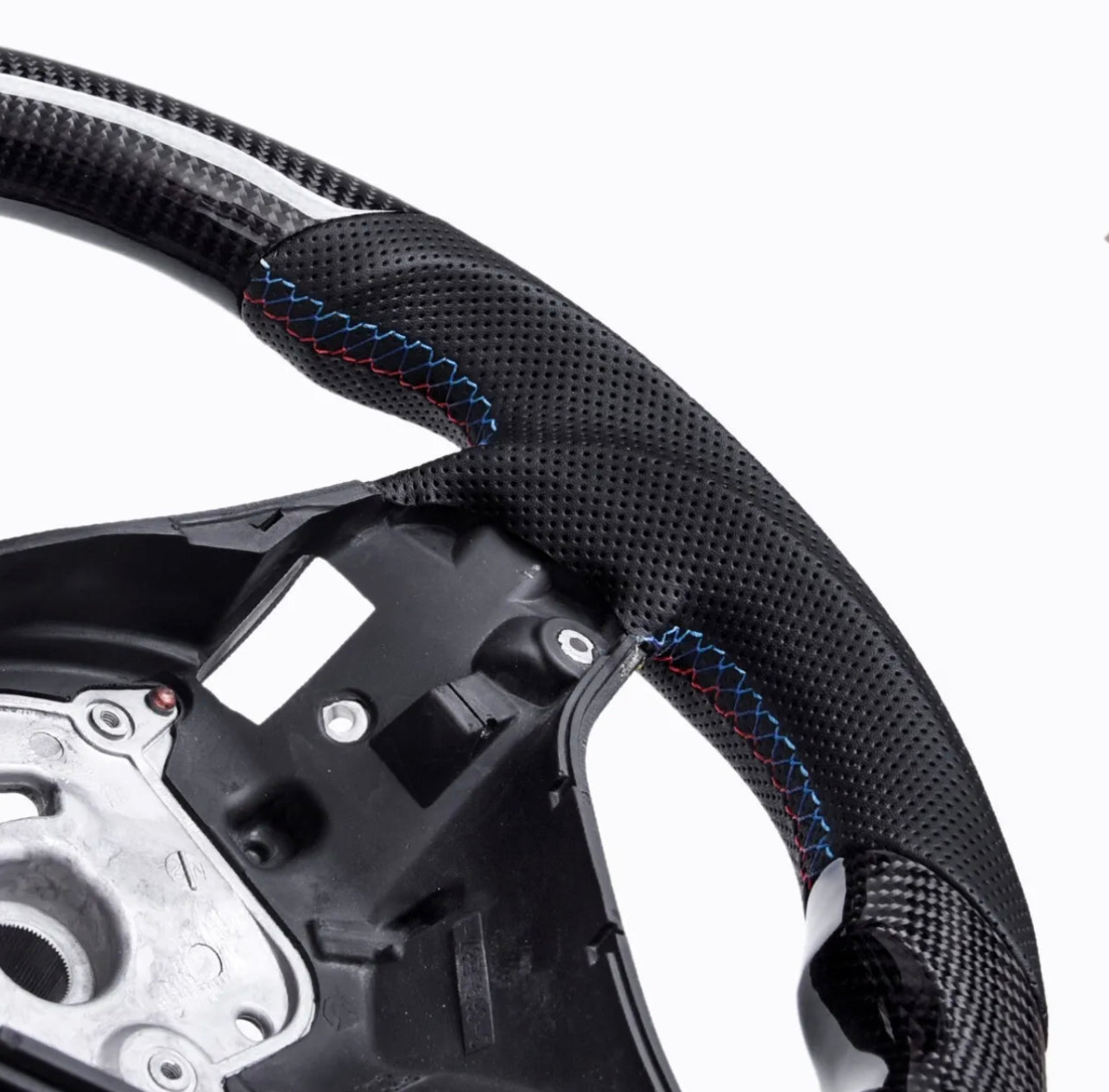 BMW E90 E91 E92 E93 Flat Bottom Carbon Steering Wheel 3Series - Twin Performance Auto