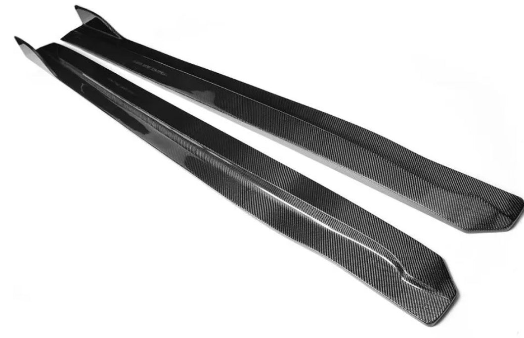 08-13 G37 Coupe Side Skirts Carbon Fiber 2014-2015 Q60