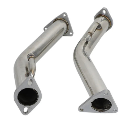 Twin Performance Nissan 370z Infiniti G37 Q50 Q60 3.7L Test Pipes Unresonated