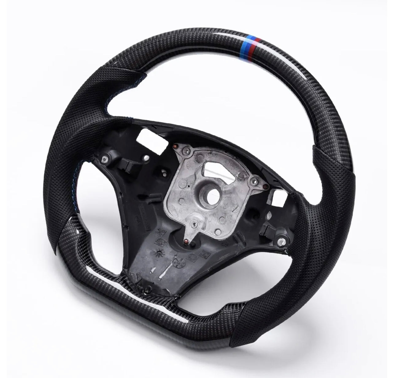 BMW E90 E91 E92 E93 Flat Bottom Carbon Steering Wheel 3Series - Twin Performance Auto