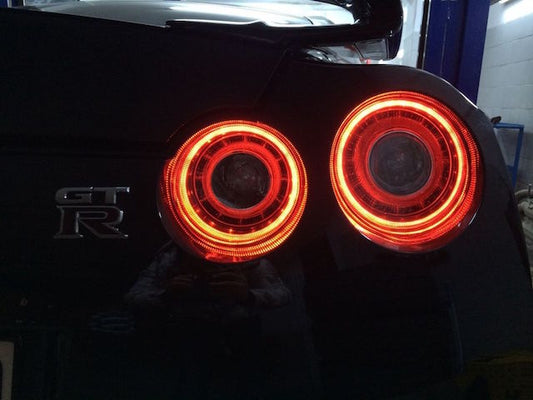 Nissan R35 GT-R LED Tail Lights Upgrade 09-16 to 17+ Brake Lights