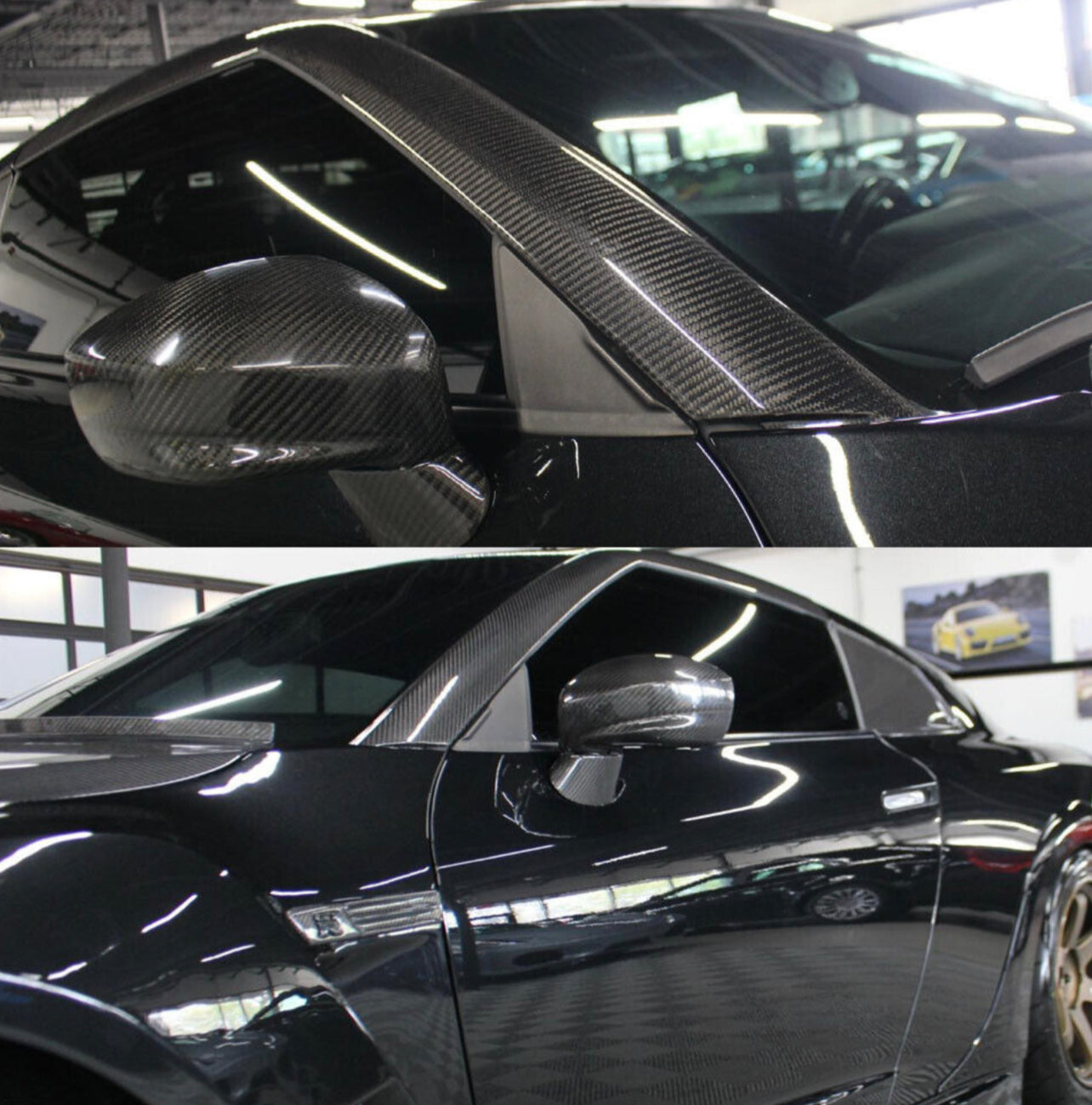 Nissan GT-R R35 Carbon Fiber A-Pillars 09-15