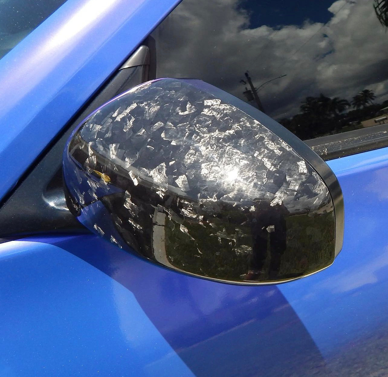 Forged Carbon Mirror Caps - Twin Performance Auto