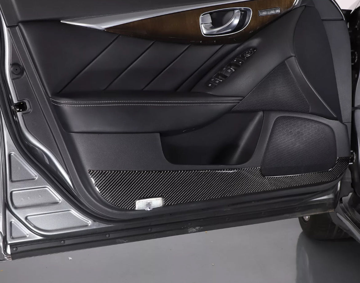 Infiniti Q50 Carbon Door Kick Panels 2014-2023