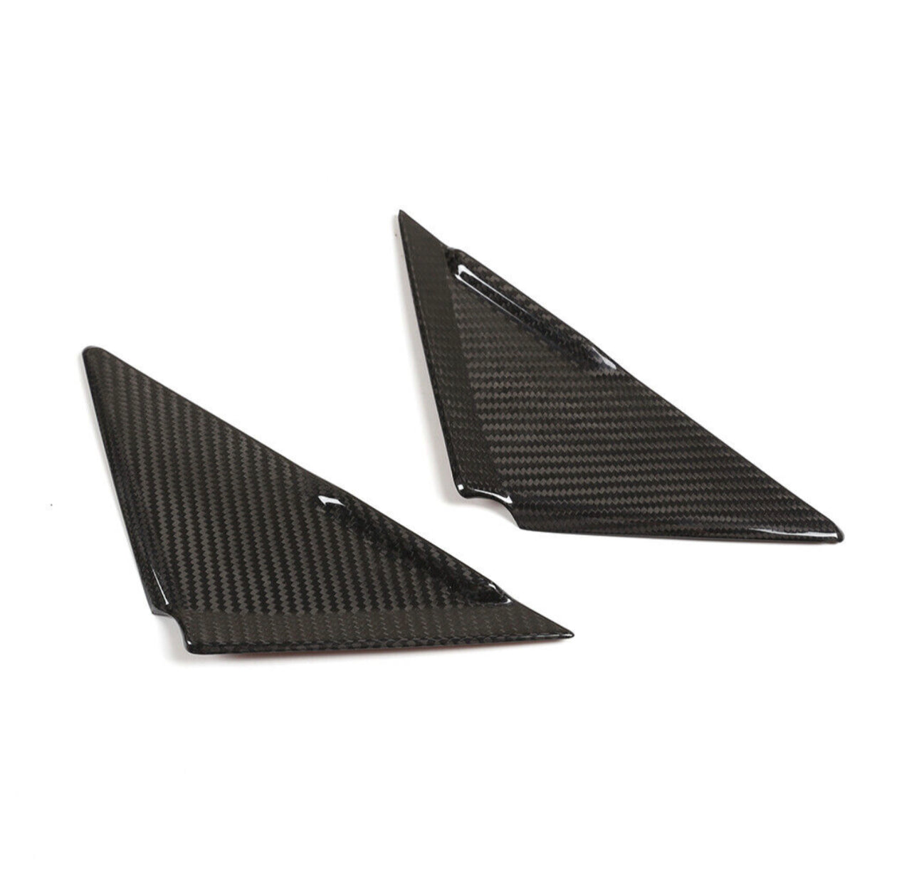 R35 GT-R Nissan Mirror Pillars Carbon Fiber 08-16