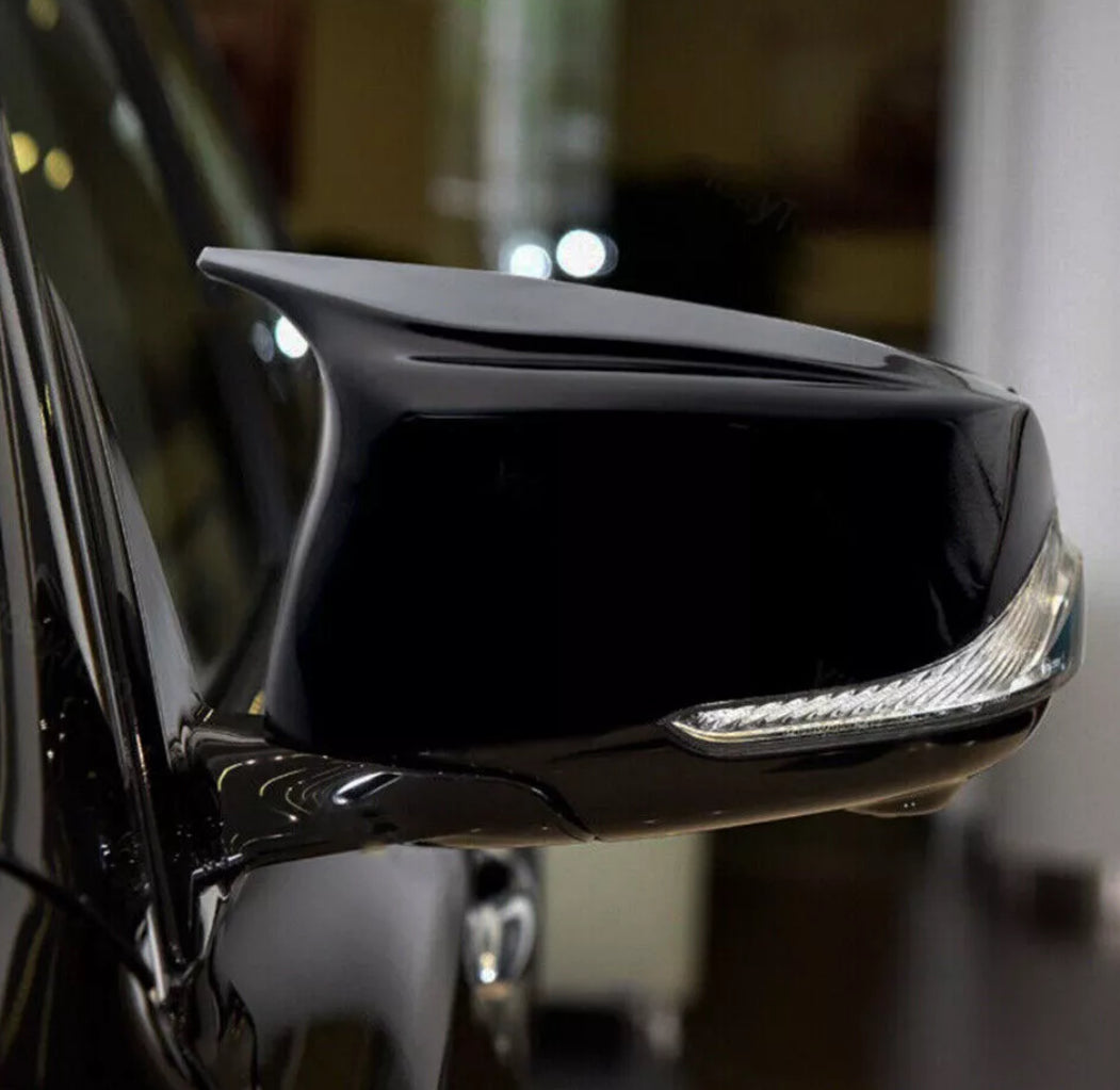 Infiniti Q70 Mirror Caps (Carbon Fiber, Gloss Black, Honeycomb)