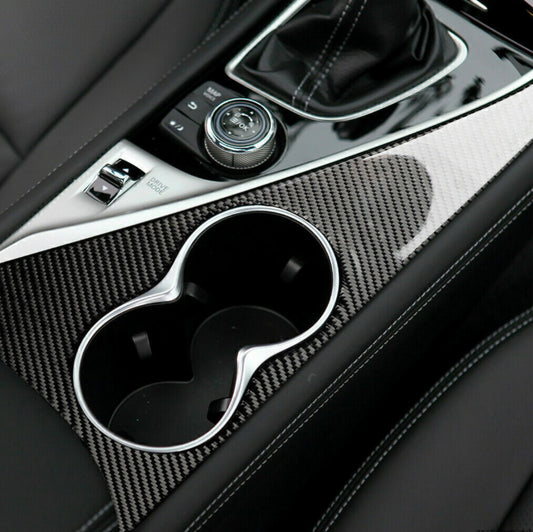 Carbon Fiber Cup Holder Trim Infiniti Q50/Q60 2014-2019