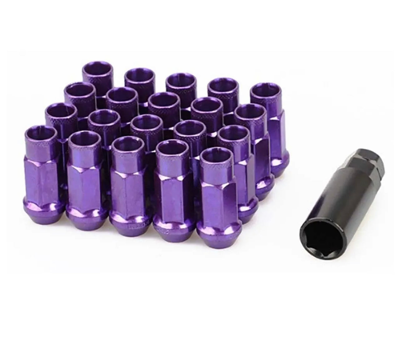 20x TPR Forged Steel Extended Lug Nut Set + Key