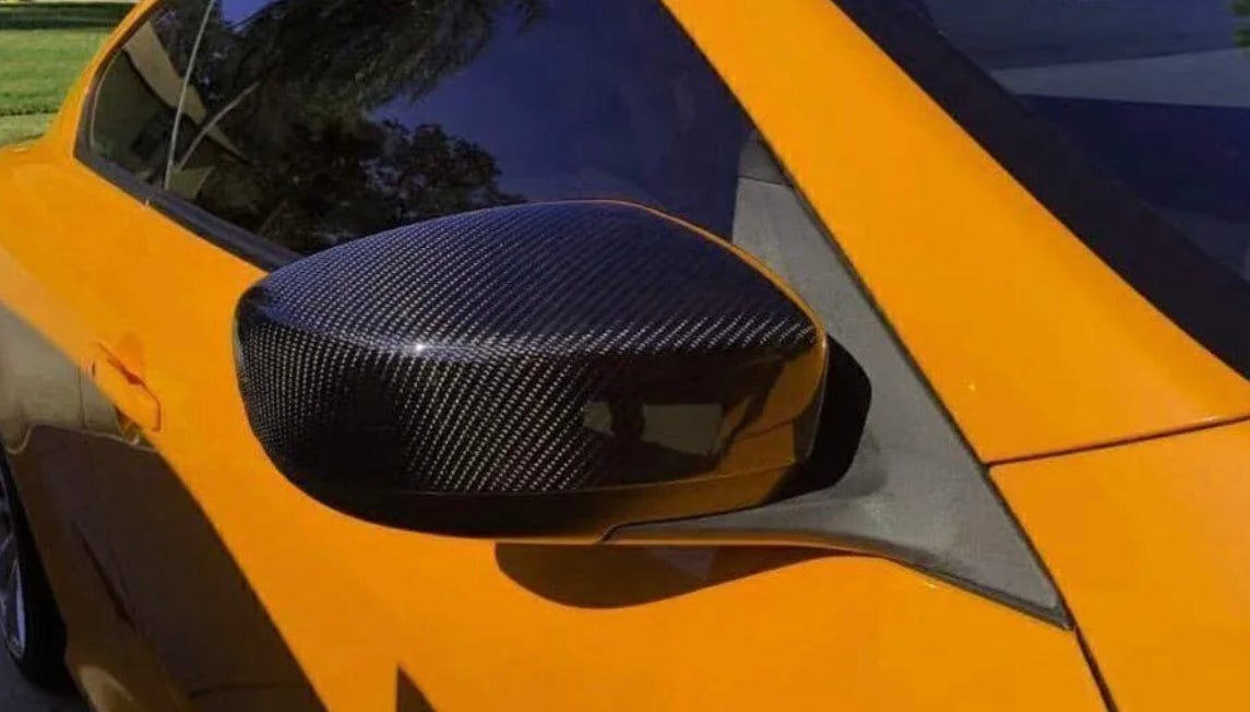 Carbon Mirror Caps G37 G35 350z 370z (Honeycomb, Carbon Fiber)