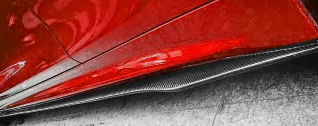 Q50 14-20 Q60 2017-2022 Carbon Fiber Side Skirts