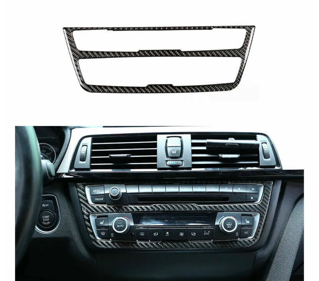 13pc BMW F30 F34 Interior Trim Carbon