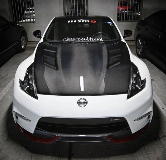 Nissan 370z AMS Vented Carbon Fiber Hood