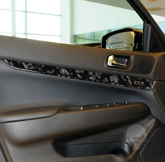 G37 Forged Carbon Fiber Door Panel Trim Sedan/Coupe