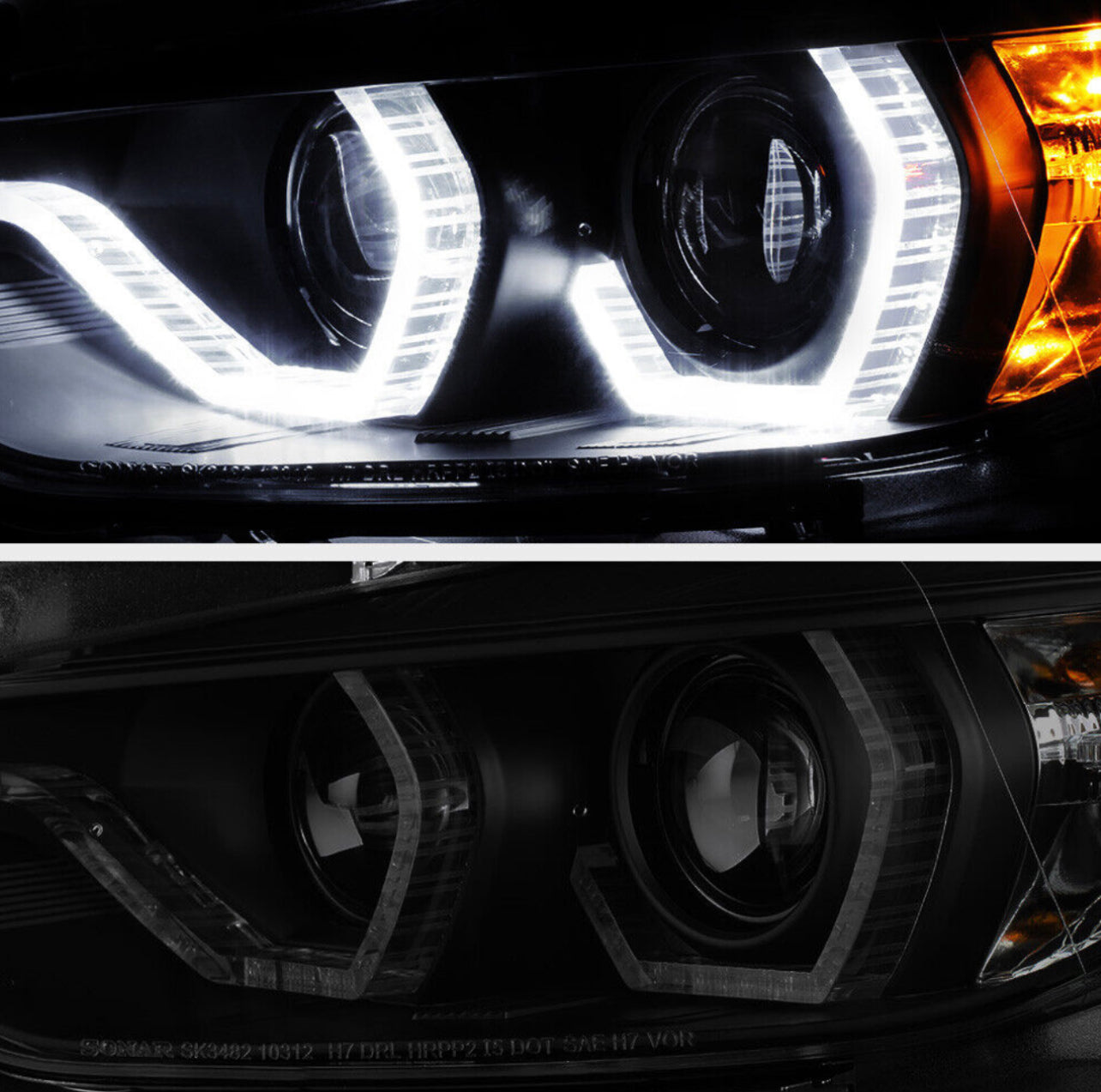 Halo Laser Headlights BMW 2012-15 F30 320i 328i 335i