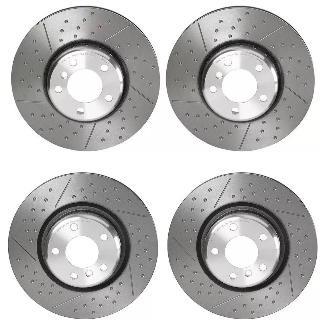 Brembo Front 340mm/ Rear 345mm Brake Disc Rotors Kit for BMW F22 F30 M Sport Brakes