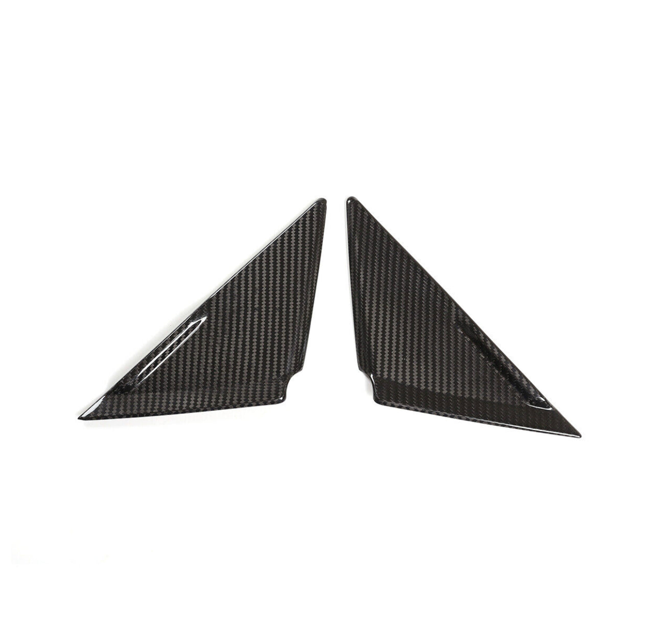 R35 GT-R Nissan Mirror Pillars Carbon Fiber 08-16