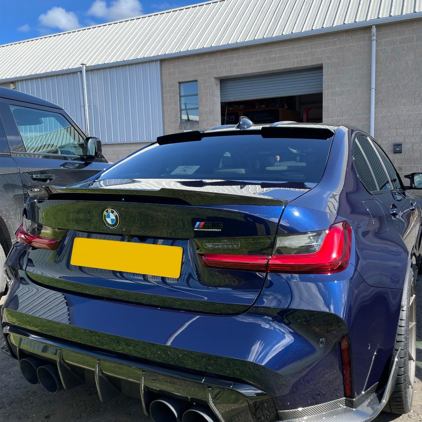 BMW 3 Series 2019-2024 GT Roof Spoiler (Gloss Black, Carbon Fiber)