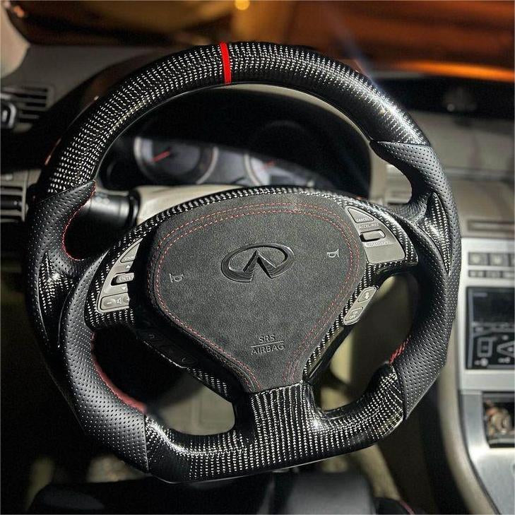 G37 Carbon Fiber Steering Wheel 08-13 No Led