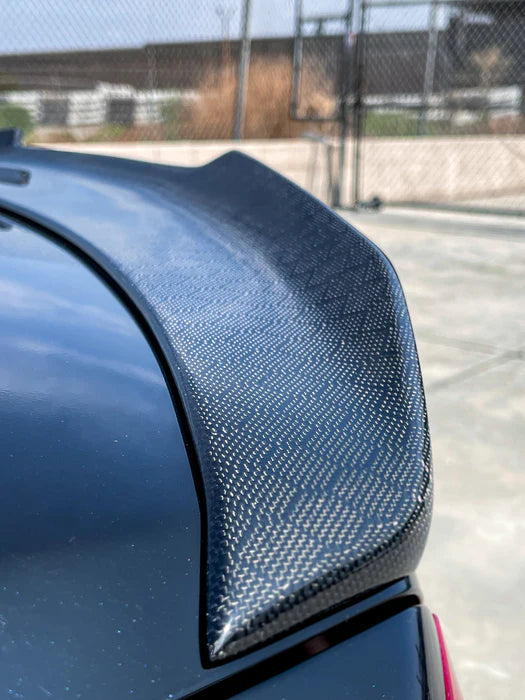 08-13 Infiniti G37 Sedan PSM Twin Kick Spoiler (Honeycomb, Carbon Fiber, Gloss Black)