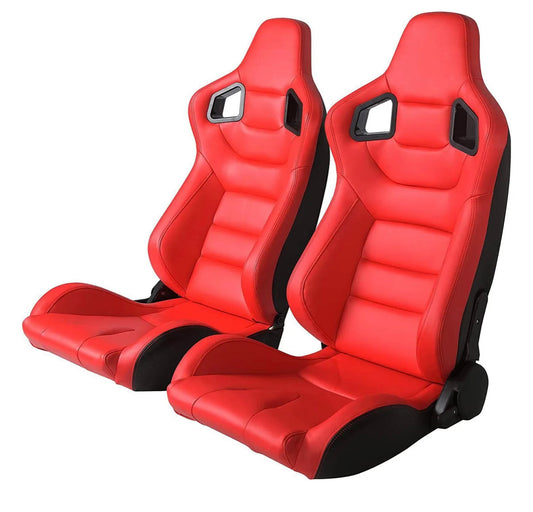 Twin Performance Racing Adjustable Racing Bucket Seats (Pair)