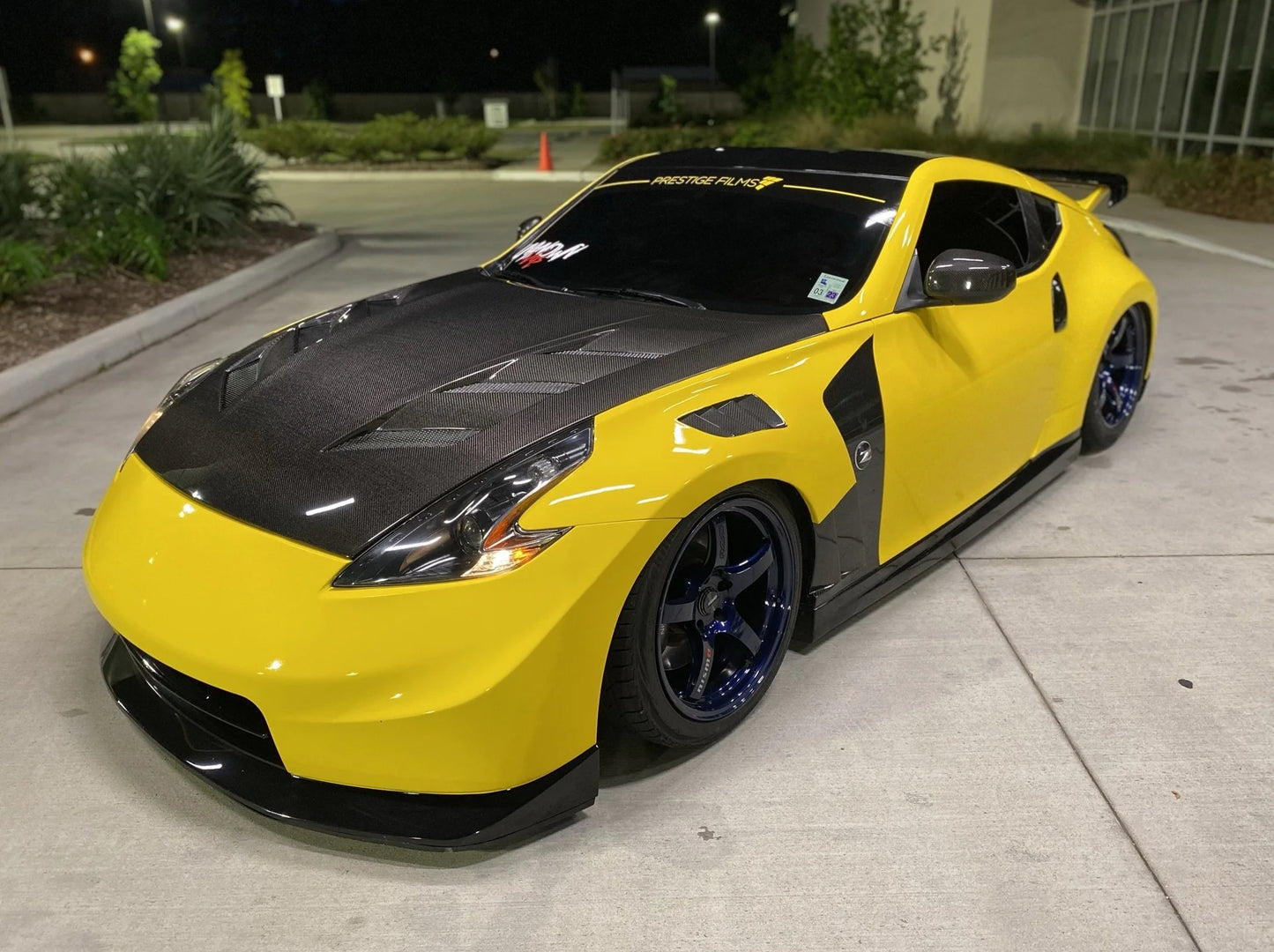 Nissan 370z AMS Vented Carbon Fiber Hood