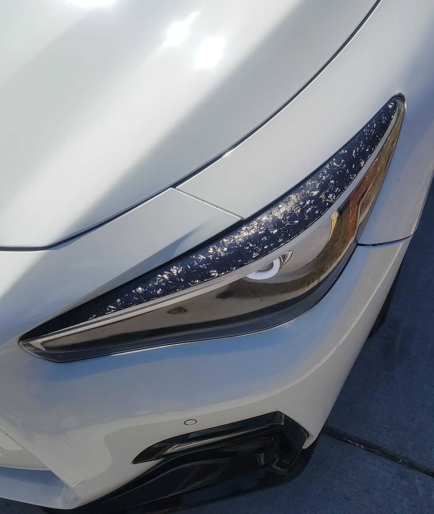 Infiniti Q50 Carbon Fiber Eyelids (2pc) 2014-2022 (Forged Carbon, Carbon Fiber, Honeycomb)