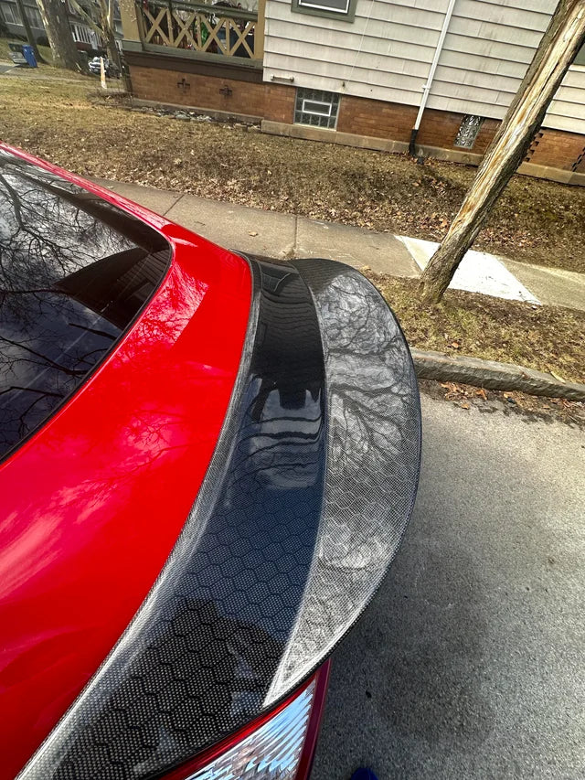 Carbon Fiber Duckbill Spoiler for 370z Z34 (Honeycomb, Forged, Standard Carbon Fiber)