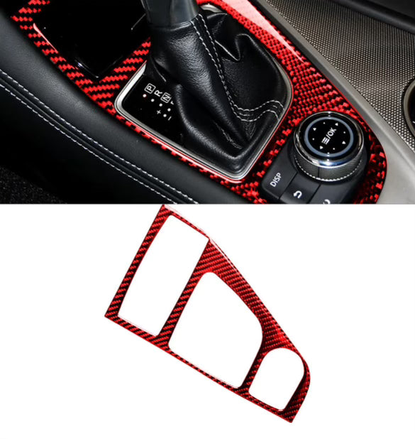 Red Carbon Fiber Interior 8 piece set Cover Trim For Infiniti Q50 Q60 2014-19