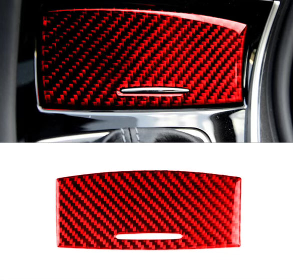 Red Carbon Fiber Interior 8 piece set Cover Trim For Infiniti Q50 Q60 2014-19