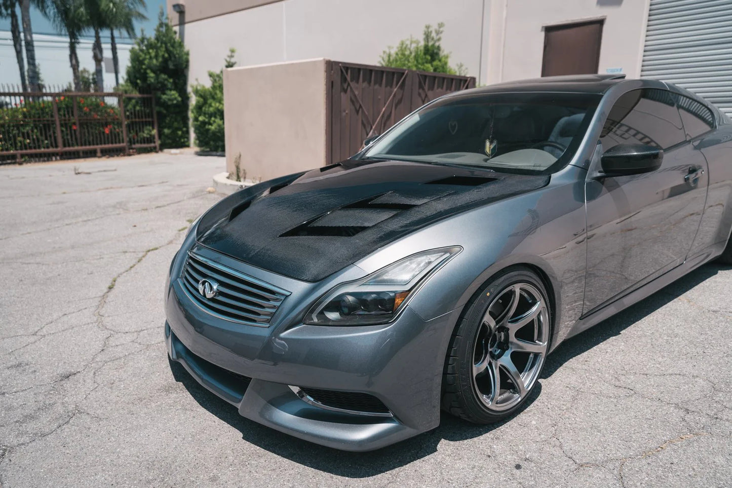 Infiniti G37 Q60 Coupe 08-15 AMS Vented Carbon Fiber Hood